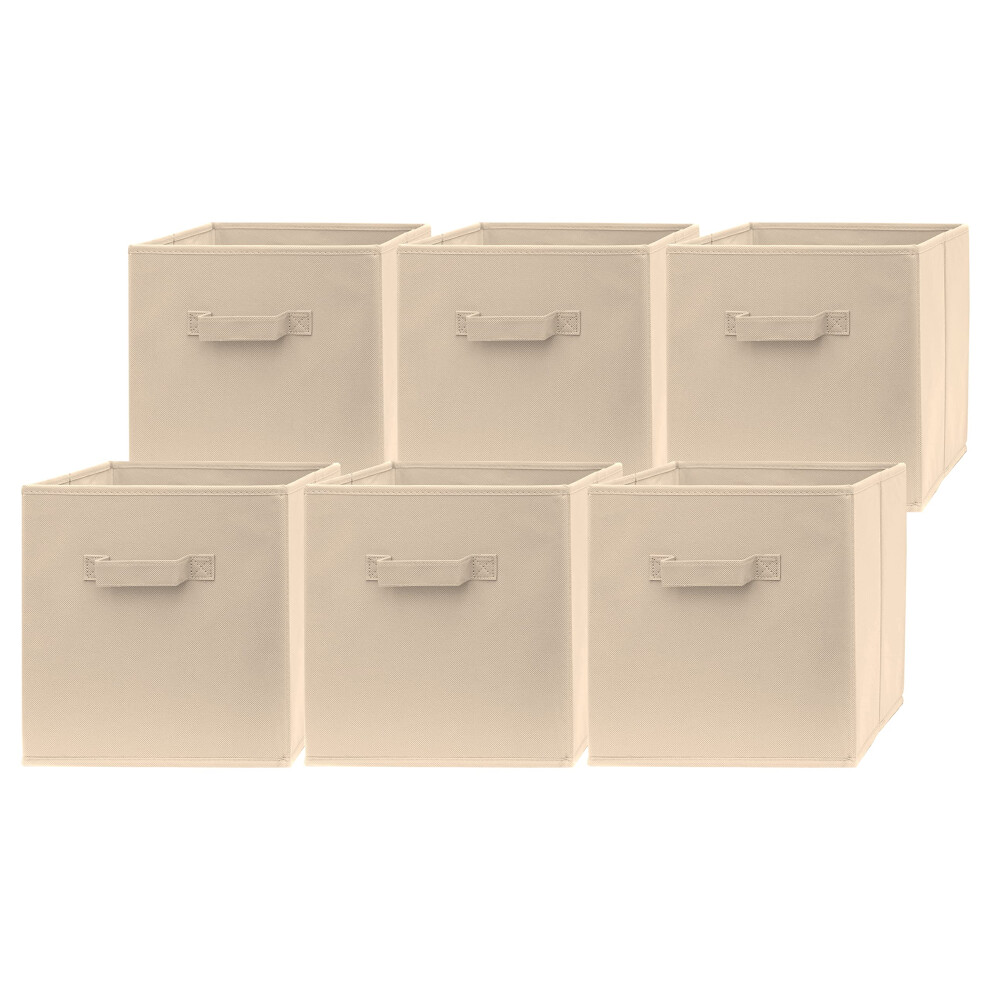 6 Pack Large Storage Cubes for Home Organization in Kids Room 13x13x13 Inch