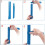 (Blue) Adjustable Cake Scraper Smoother Icing Decorating Tools Spatula Edges Craft Hot 1