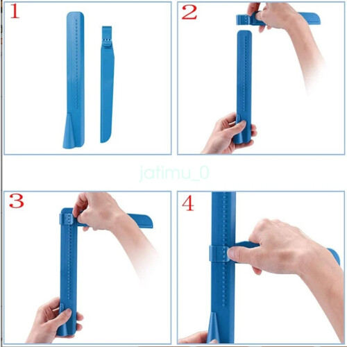 (Blue) Adjustable Cake Scraper Smoother Icing Decorating Tools Spatula Edges Craft Hot
