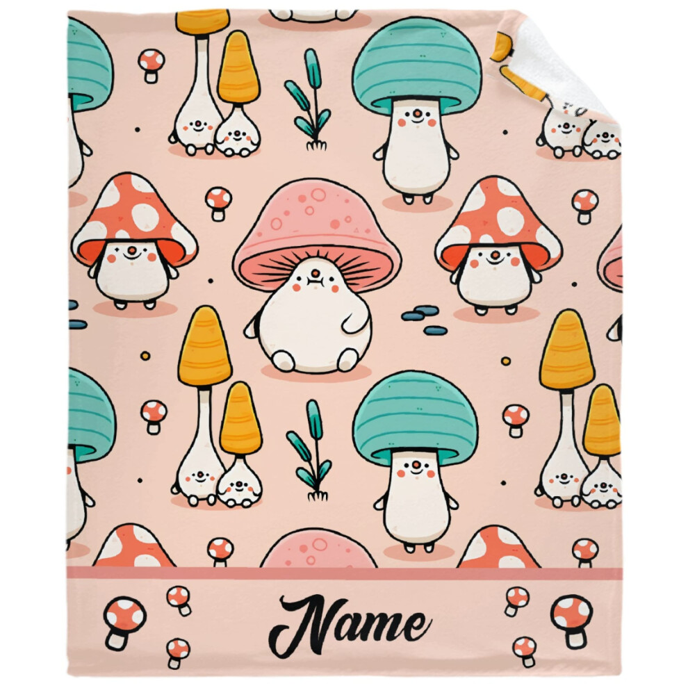 Custom Personalised Flannel Fleece Blanket for Baby Boy 60'x50'