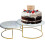 2 Set Marble Cake Stands for Food Display 9.8''+7.8'' 2