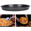 2 Pcs Non Stick Thickened Carbon Steel Pizza Pan for Home Kitchen 10in 3
