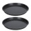 2 Pcs Non Stick Thickened Carbon Steel Pizza Pan for Home Kitchen 10in 1