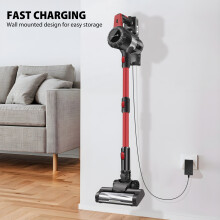 Cordless Stick Vacuum Cleaner with 20Kpa Powerful Suction LED Light 3 in 1 Floor Cleaner for Carpet Pet Hair Hardwood Floor