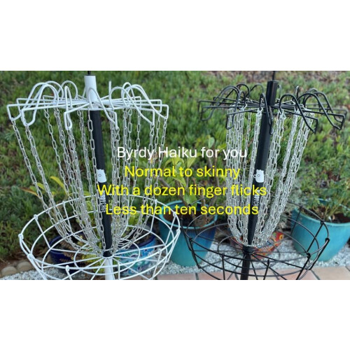 2in1 Adjustable Disc Golf Basket  Standard to Skinny Target 1
