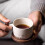 4 Cups Ceramic Espresso Coffee Cups White for Coffee 2.5oz 4