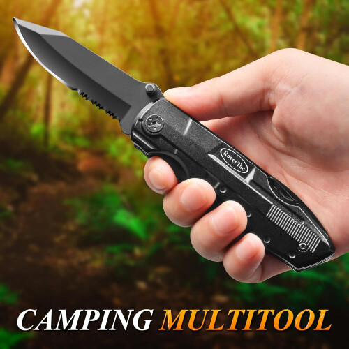 15-in-1 Folding Pocket Knife Multitool for Camping 1