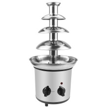 4 Tiers Chocolate Fountain Electric Chocolate Fondue Fountain,2Pound Capacity,Stainless Steel