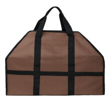 Firewood Bag Canvas Firewood Carrier Canvas Bag Indoor Fireplace Firewood Totes (Color : B)
