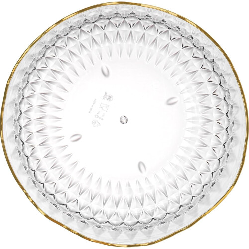 4 Pack Clear Plastic Serving Bowls for Party Salad 70 Ounce 2