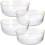 4 Pack Clear Plastic Serving Bowls for Party Salad 70 Ounce 1