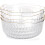 4 Pack Clear Plastic Serving Bowls for Party Salad 70 Ounce 2