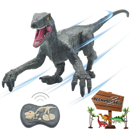 Dinosaur Toy Electronic RC Robot Realistic Rechargeable Birthday Gift 18.1'