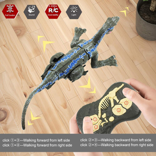 Dinosaur Toy Electronic RC Robot Realistic Rechargeable Birthday Gift 18.1' 2