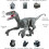 Dinosaur Toy Electronic RC Robot Realistic Rechargeable Birthday Gift 18.1' 2