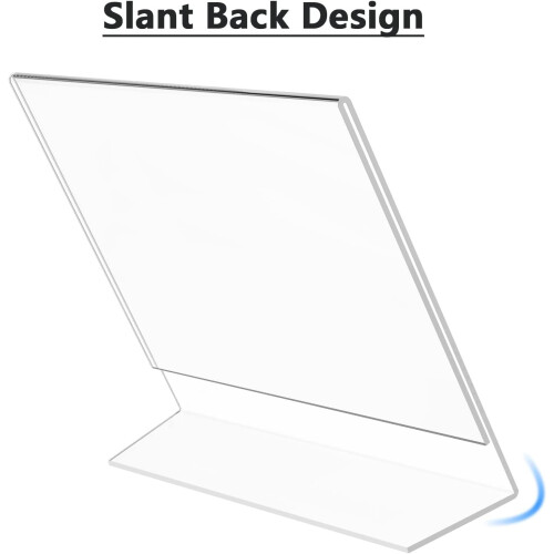 18 Pack Clear Sign Holder for Office Store Display 1