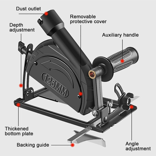 Angle Grinder Stand Metal 45 Adjustable Grinder Holder Cutting Machine Cover for DIY 1