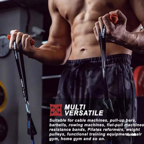 Pull Up Handles Grips Fitness Strap Cable Machine Handles Training Grip Strength 1