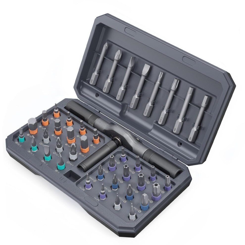 Precision Screwdriver Set, 42 In 1 Ratchet Screwdriver Bit Set, Magnetic Mini Screwdriver Set With Case 879644341936