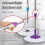 Spin Mop Replacement Mop Handle, 49inch 360 Degrees Rotating Telescopic Mop Stick 3