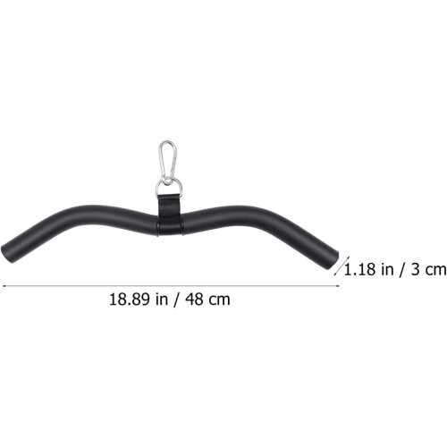 LAT Pull Down Bar Cable Machine Attachment for Gym Exercises Tricep Back Muscles 1