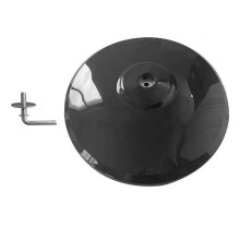 Pedestal Fan Base, Floor Standing Round Base, 15.67'' Diameter Floor to Ceiling Fan Chassis, Oscillating Fan Chassis for Desktop Living Room (black)