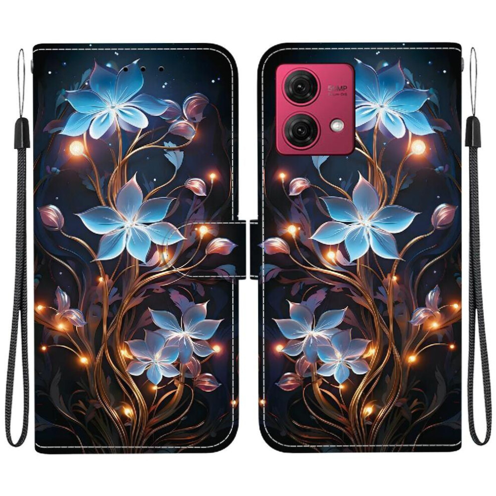 (C7 ) Compatible With Motorola Moto G84 Case Pu Leather Card Slots Pattern Cover Card Slot Kickstand 764563092918