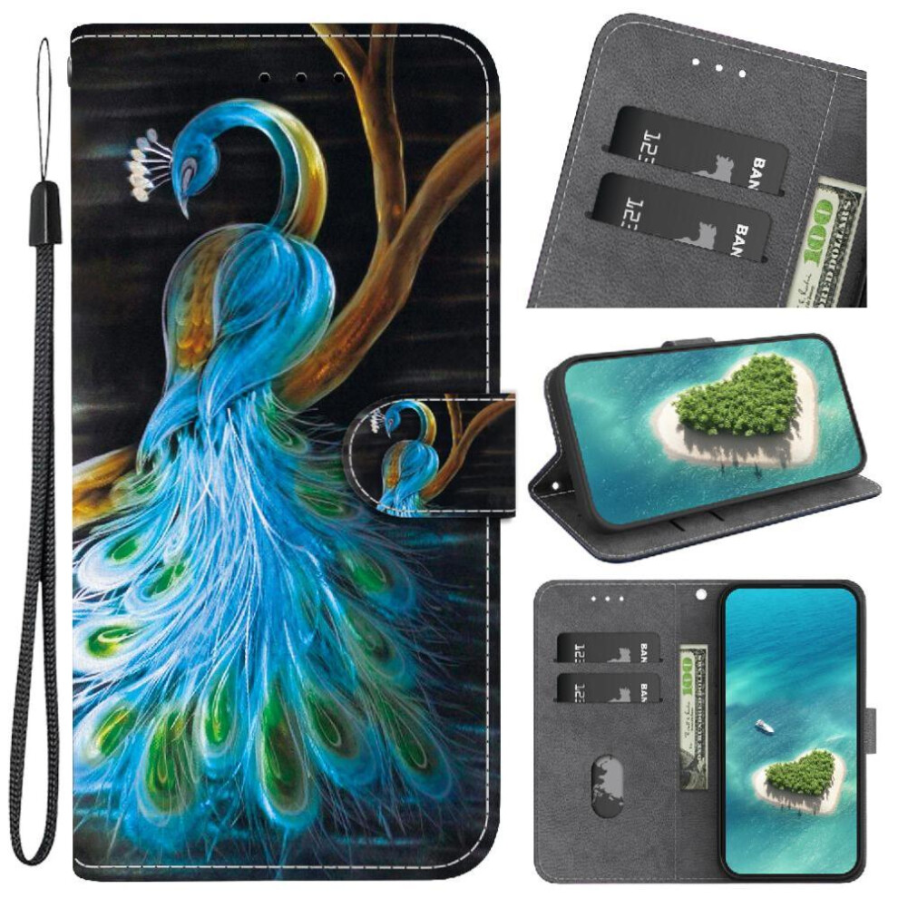 (C1 ) Compatible With Motorola Moto G84 Case Pu Leather Card Slots Pattern Cover Card Slot Kickstand 764563092857