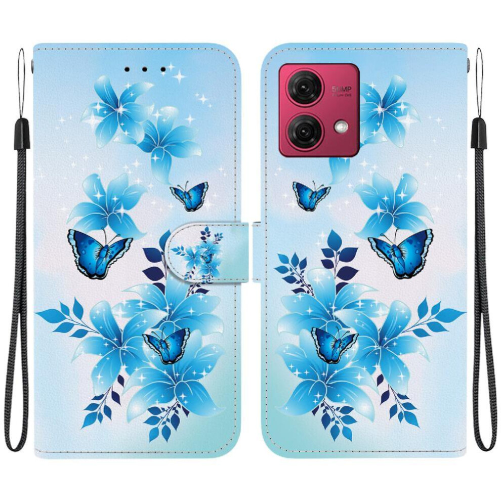 (Ohter) Compatible With Motorola Moto G84 Case Pu Leather Card Slots Pattern Cover Card Slot Kickstand 764563092888