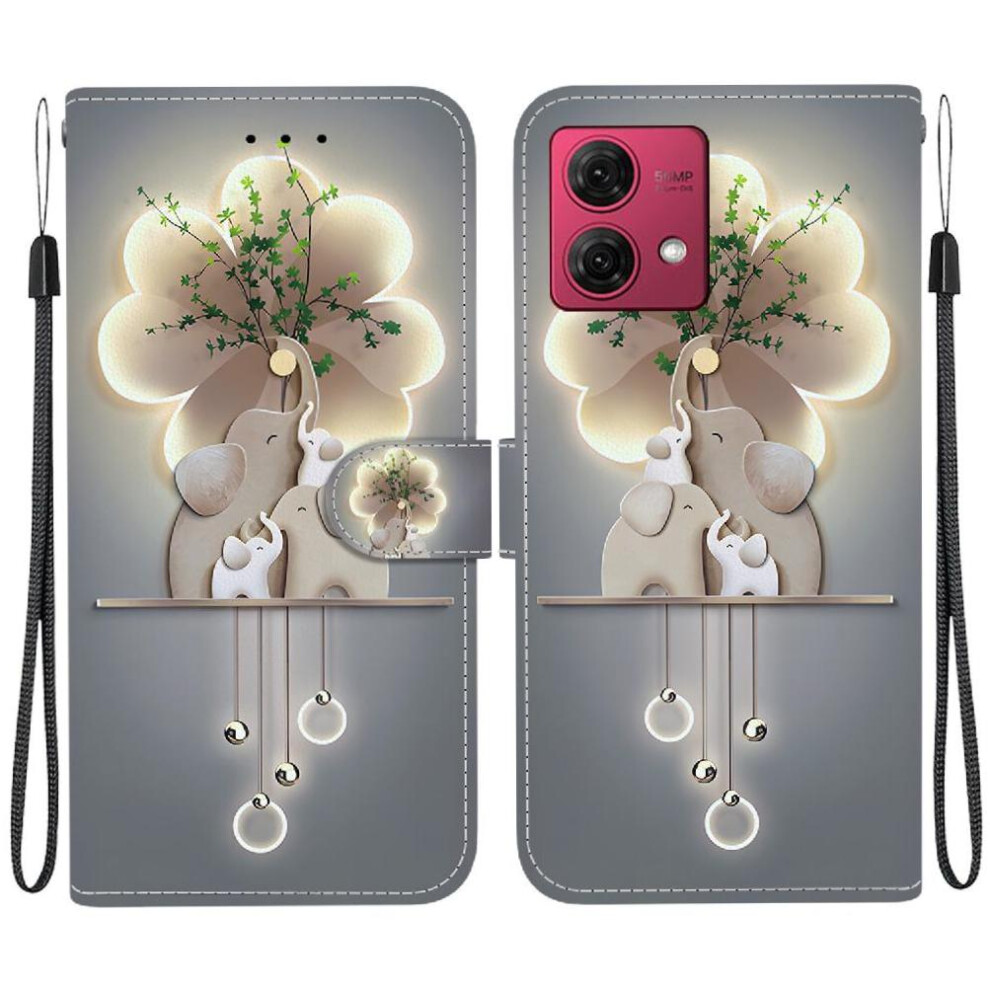 (Ohter) Flip Case For Motorola Moto G84 Pu Leather Wallet Card Slot Kickstand Pattern Cover Card Slots 764563093014