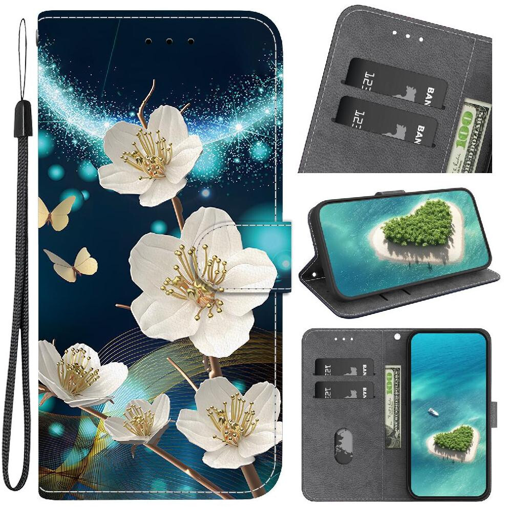 (C3 ) Flip Case For Motorola Moto G84 Pu Leather Wallet Card Slot Kickstand Pattern Cover Card Slots 764563093007