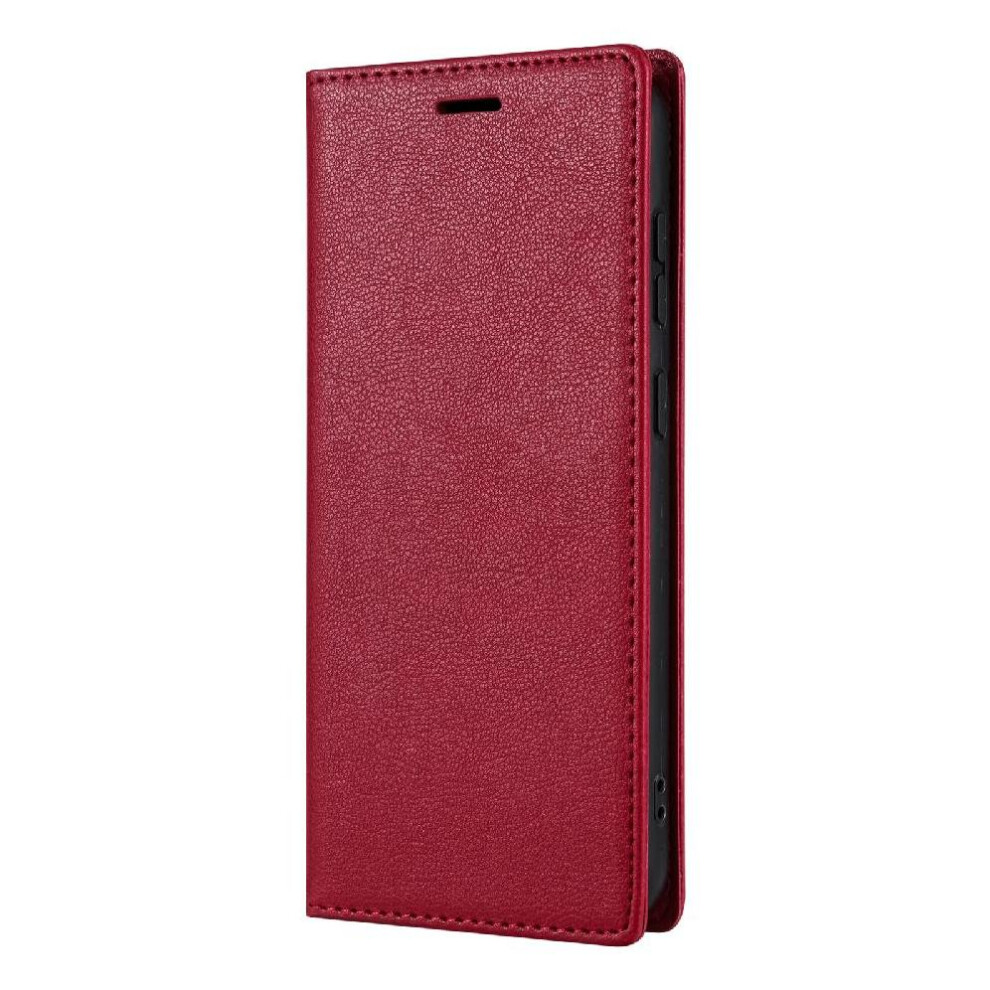 (Red) Business Style Case For Motorola Moto G84 Card Holder Flip Case Kickstand Magnetic Closure Shockproof Red 764563093267