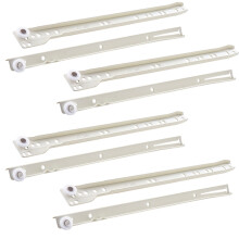 Metal Runners For Wooden Drawers, 4 Pcs Kitchen Cabinet Drawer Slides Telescopic Slide Guide Rail Load 2550kg