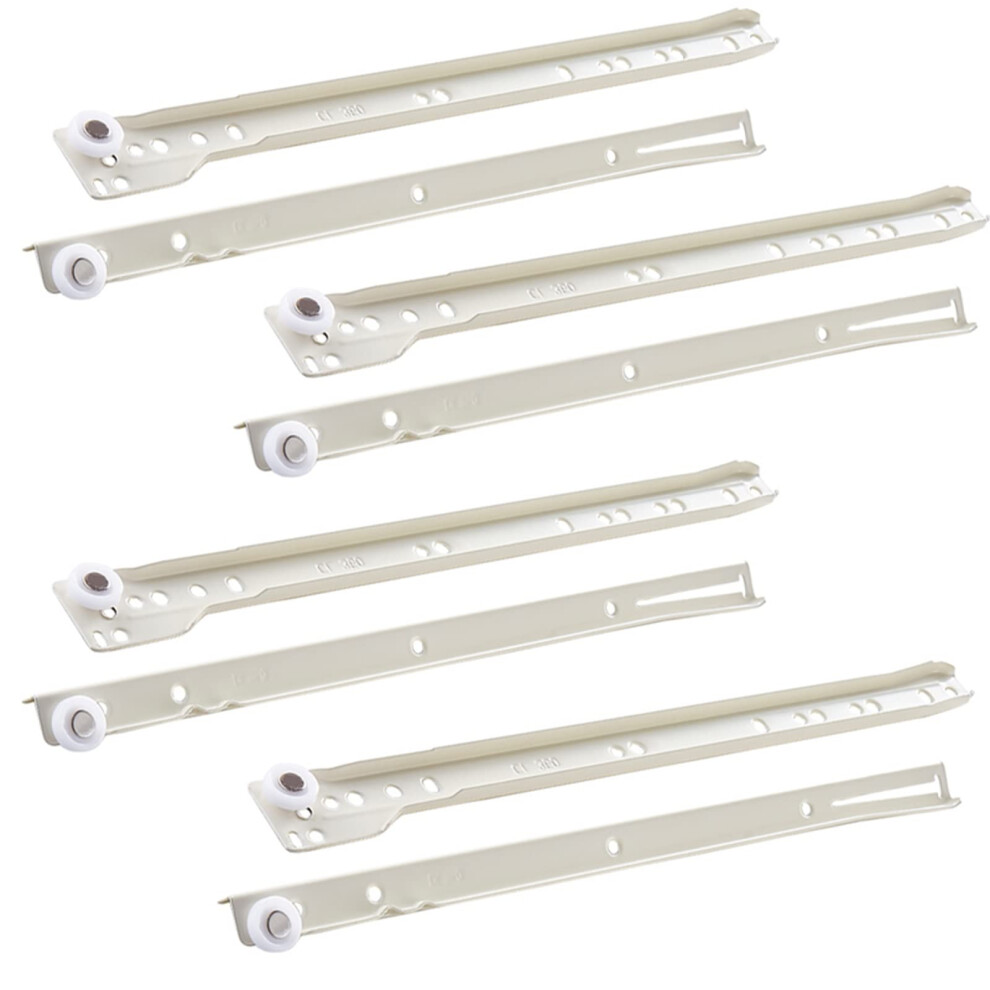 Metal Runners For Wooden Drawers, 4 Pcs Kitchen Cabinet Drawer Slides Telescopic Slide Guide Rail Load 2550Kg 395291773307