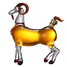 Zodiac Animal Goat Whiskey Decanter Decanters Glass For Scotch Vodka Liquor Decanter 1000ML