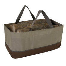 Firewood Log Carrier Large Firewood Bag Wax Canvas Log Carrier Tote High ty Fire Wood Holder Bag Fireplace Accessories