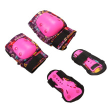s Sports Protective Equipment Set, Double Safety PP Cloth Pink Kids Knee Pads Elbow Pad Set for Cycling