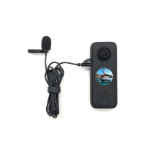 Compatible with Insta360 One X2 / X3 Type C Lavalier Microphone External High Fidelity Recording