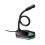 Computer USB Microphone LightEmitting Flexible Free Drive HD Sound Card Noise Reduction Microphone OneKey Switch 1