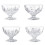 4 Set Glass Dessert Bowls Ice Cream Serving 8 Ounce 1