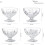 4 Set Glass Dessert Bowls Ice Cream Serving 8 Ounce 3