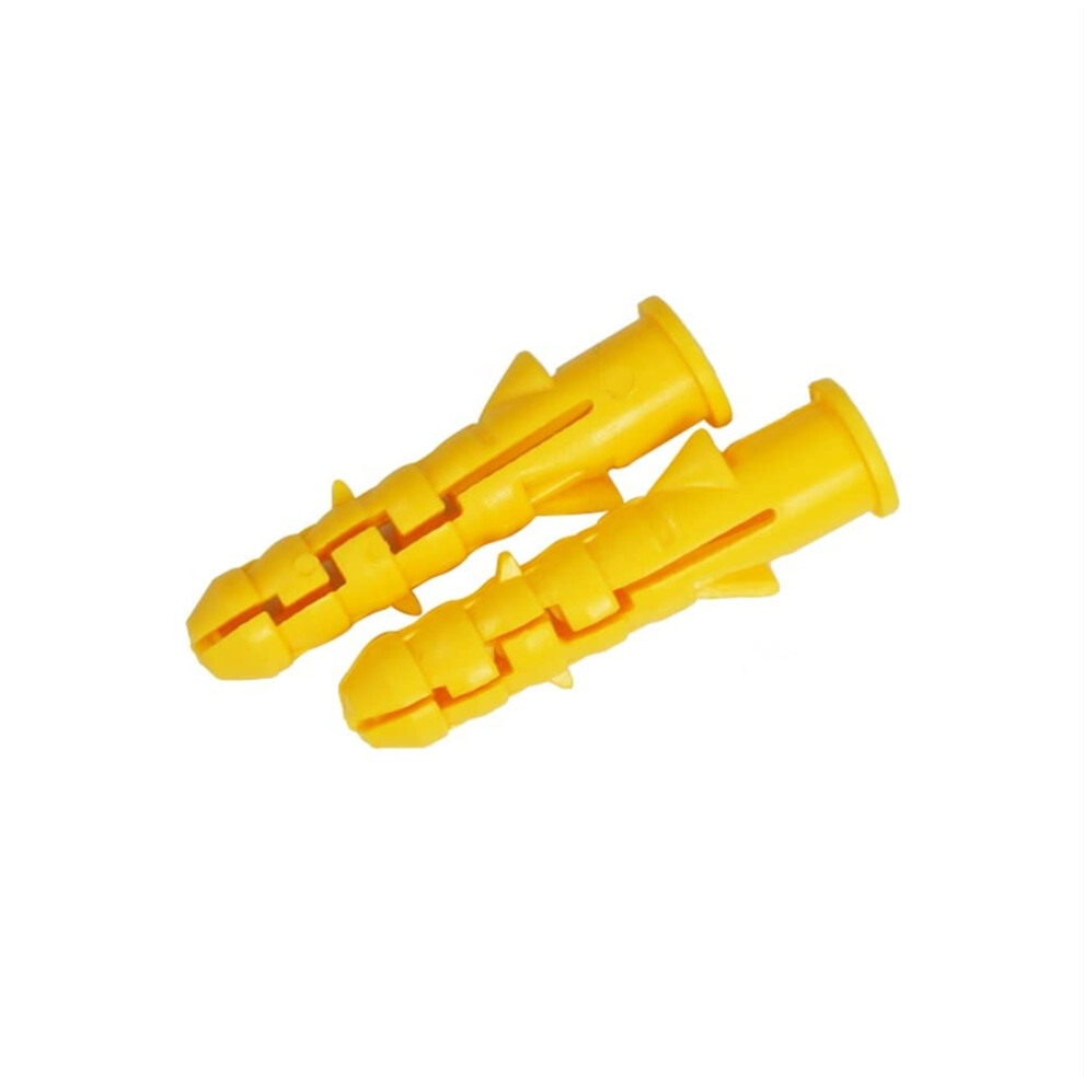 Anchor Bolts,Expansion Bolts 200Pcs M6 M8 M10 Yellow Ribbed Plastic Anchor Wall Plugs 395291782309