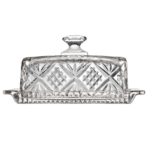Glass Butter Dish for Kitchen Storage and Serving
