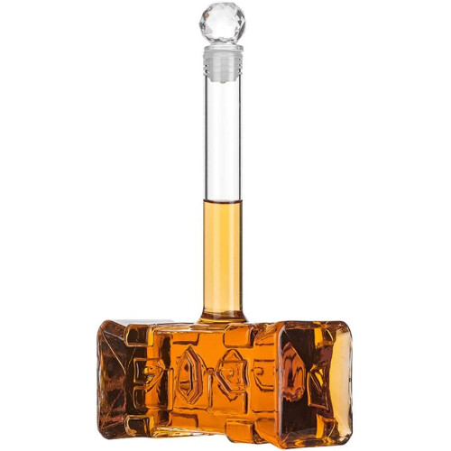 Creative Hammer Shaped Whiskey Decanter for Cocktail 13.5 Oz 1