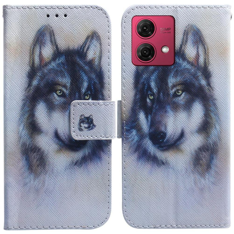 (C1 ) Flip Case For Motorola Moto G84 Painted Wallet Pu Leather Magnetic Closure Card Slots 764563096305