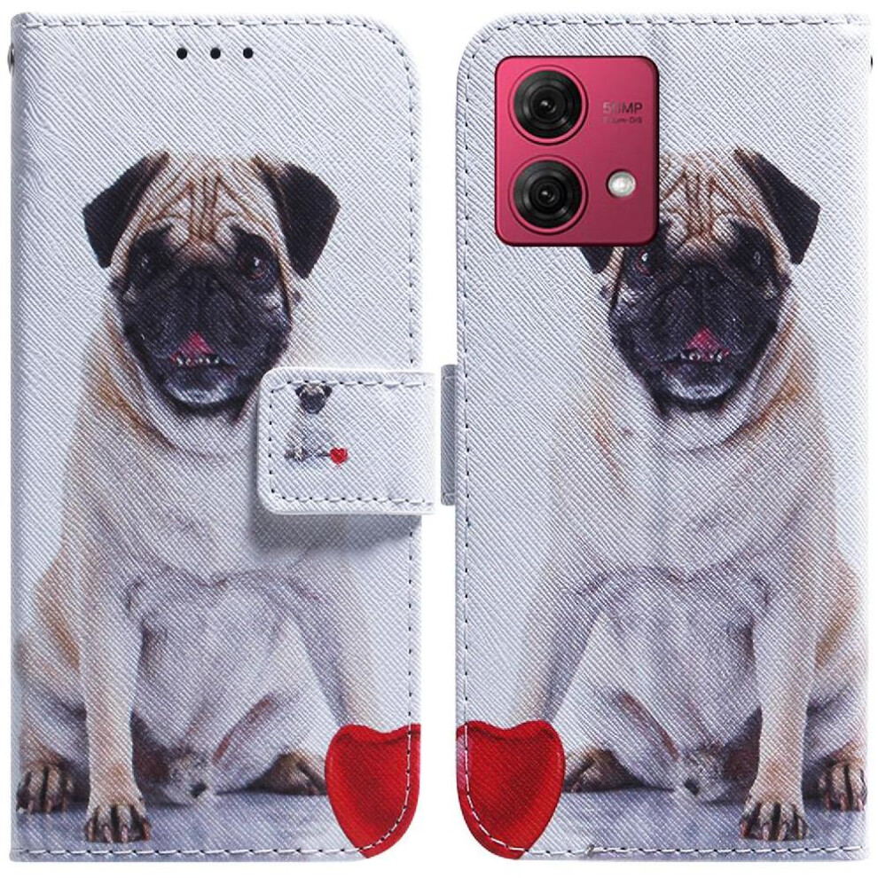 (C5 ) Flip Case For Motorola Moto G84 Painted Wallet Pu Leather Magnetic Closure Card Slots 764563096343