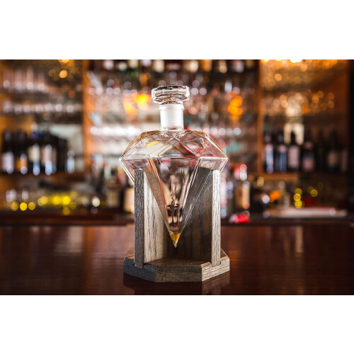 1 set rhinestone whiskey decanter forlywed gift 1000ml 1