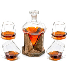 1 set rhinestone whiskey decanter forlywed gift 1000ml