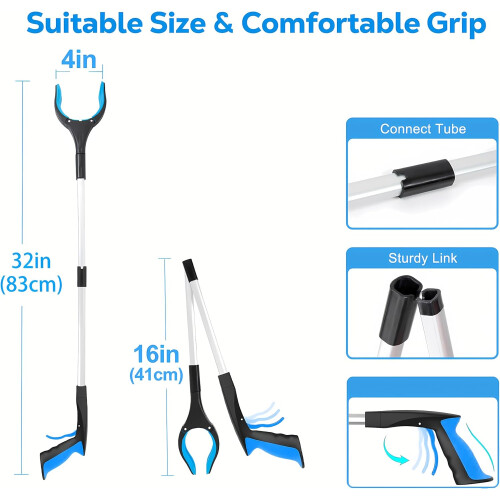 Foldable Grabber Reacher Tool for Seniors Trash 32' 1
