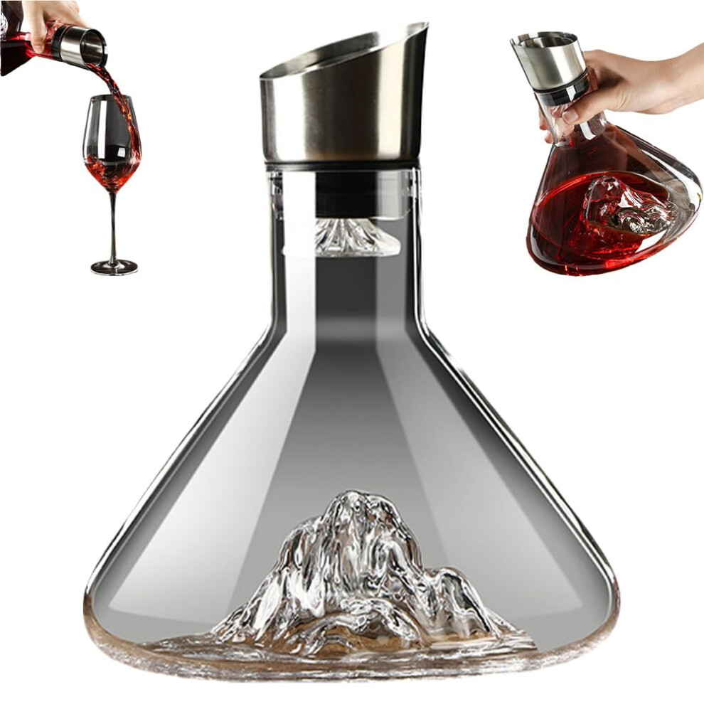 Crystal Clear  Decanter with Aerator and Filtration for Home Use 1500ml
